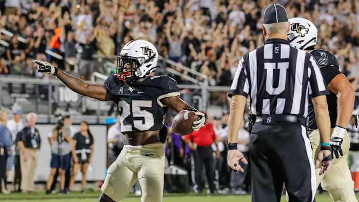 UCF Running Back Johnny Richardson versus East Carolina in 2021